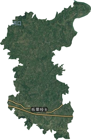 板栗椏鄉衛星圖