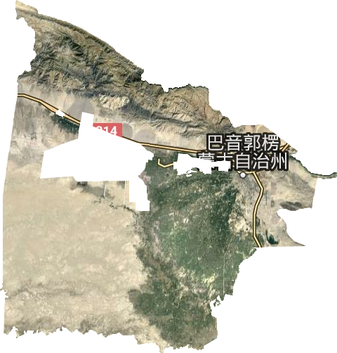 庫爾勒市衛星圖