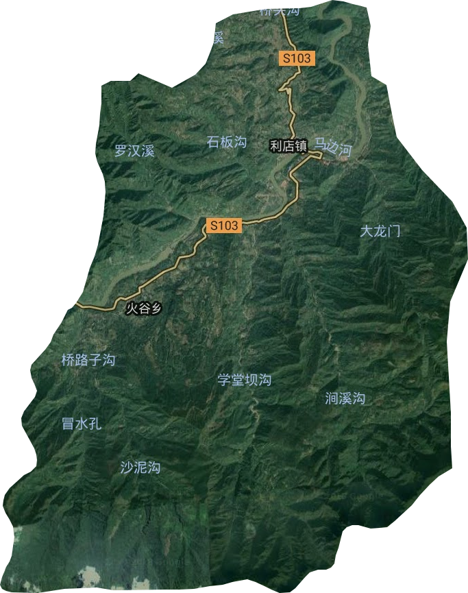 利店鎮(zhèn)衛(wèi)星圖