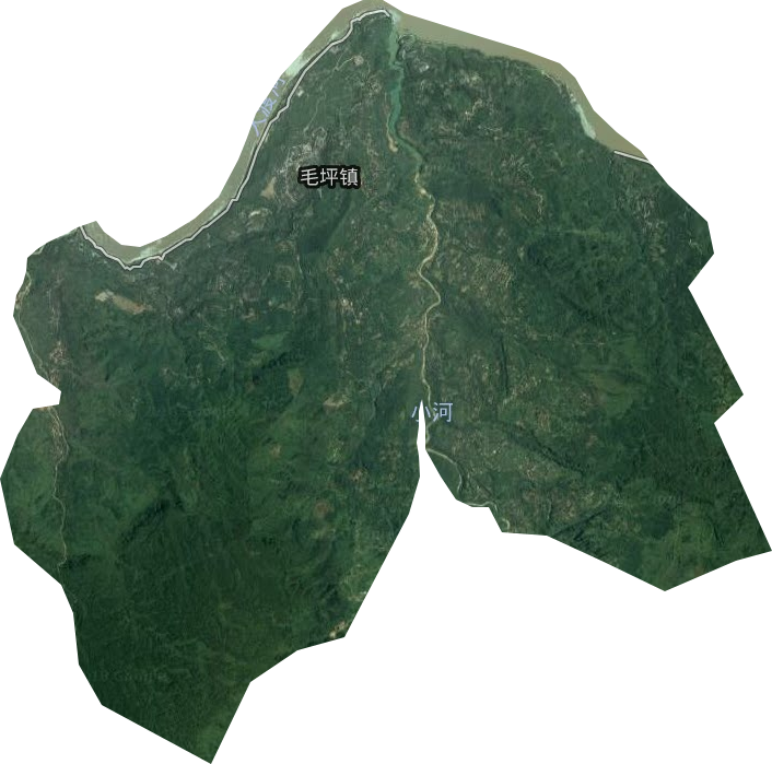 毛坪鎮衛星圖