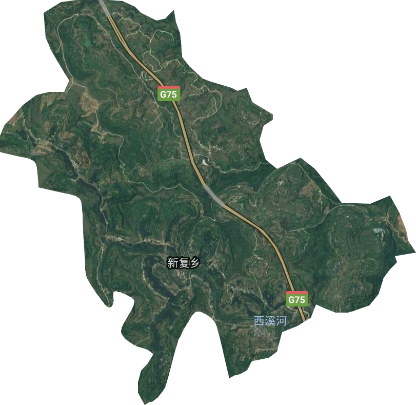 新復鄉衛星圖