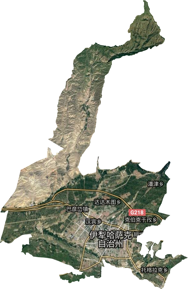 伊寧市衛(wèi)星圖