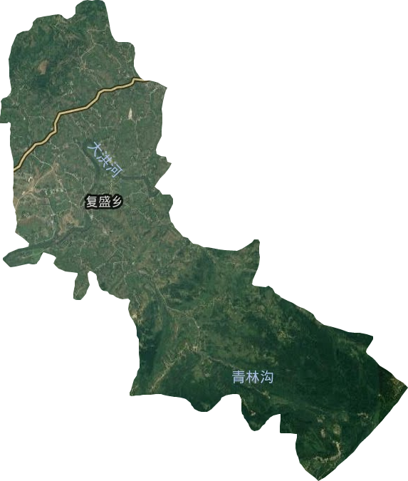 復盛鄉(xiāng)衛(wèi)星圖