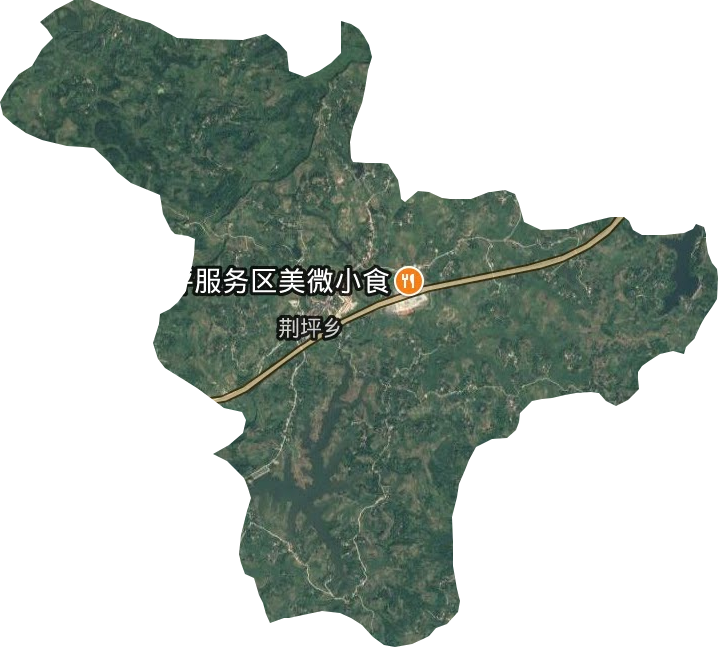 荊坪鄉衛星圖
