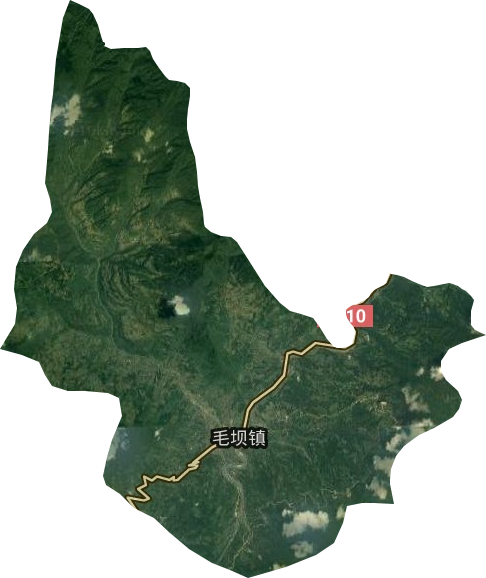 毛壩鎮衛星圖
