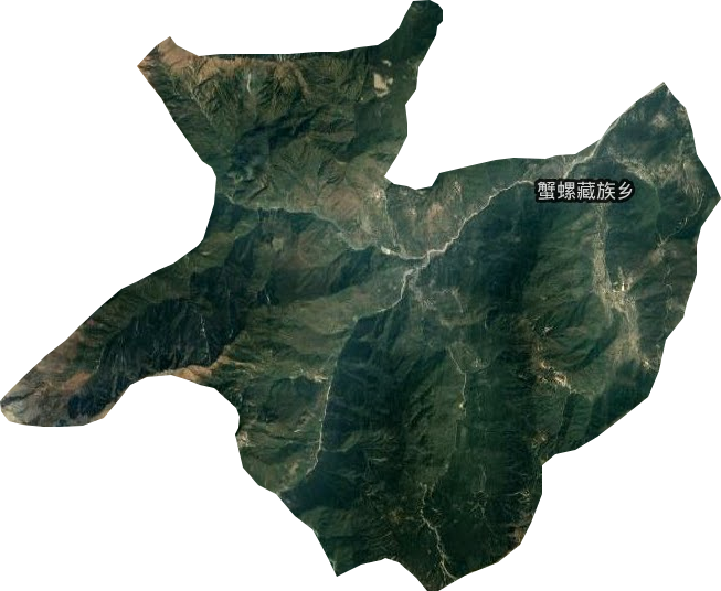 蟹螺藏族鄉衛星圖