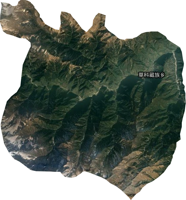 草科藏族鄉(xiāng)衛(wèi)星圖