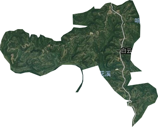 大茅坪鎮衛星圖