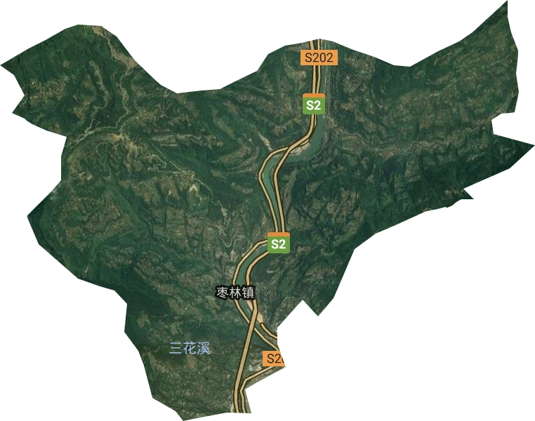 棗林鎮衛星圖