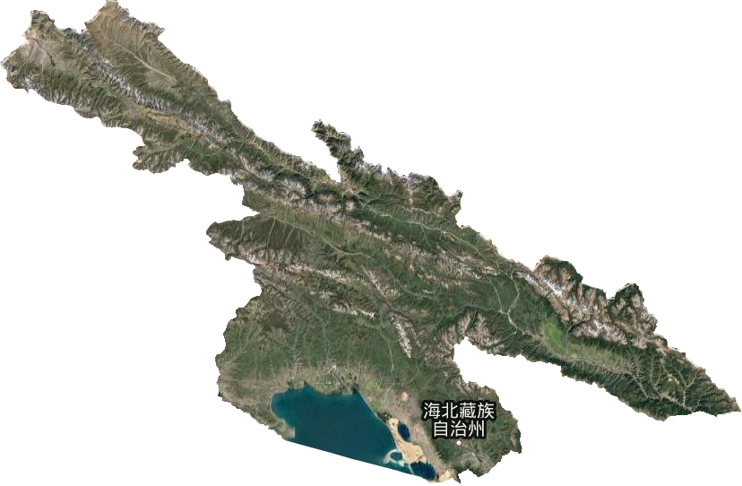 海北藏族自治州衛(wèi)星圖