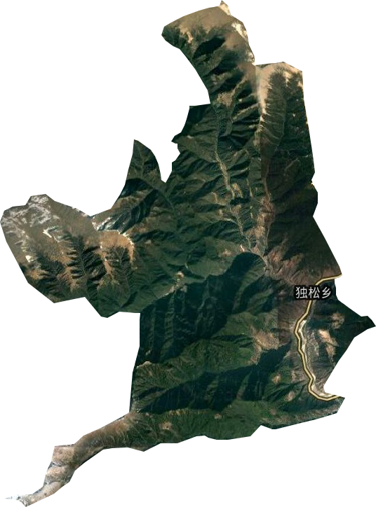 獨松鄉(xiāng)衛(wèi)星圖