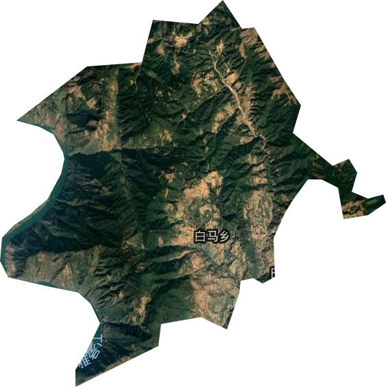 白馬鄉衛星圖