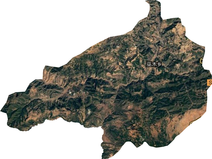 巫木鄉衛星圖