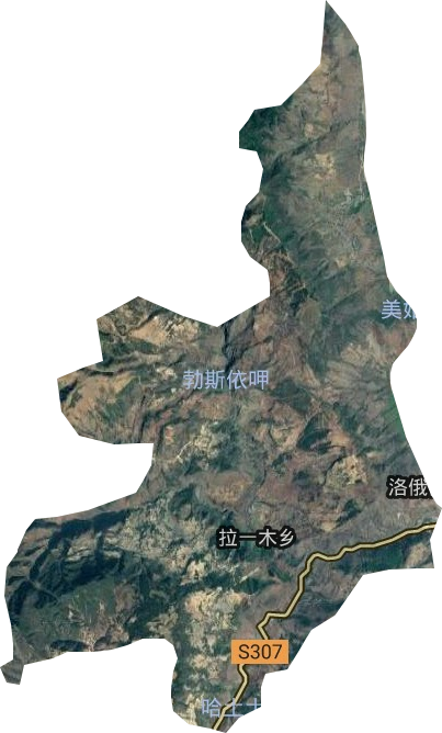 拉一木鄉衛星圖