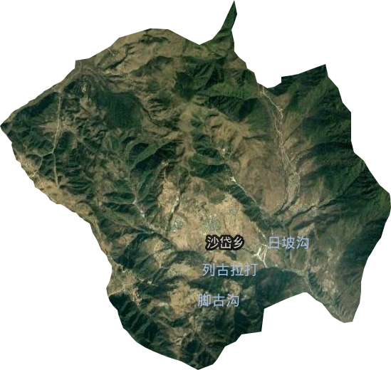 沙岱鄉衛星圖