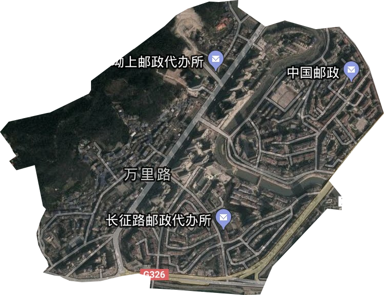 萬里路街道衛星圖