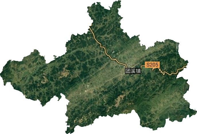 團溪鎮(zhèn)衛(wèi)星圖