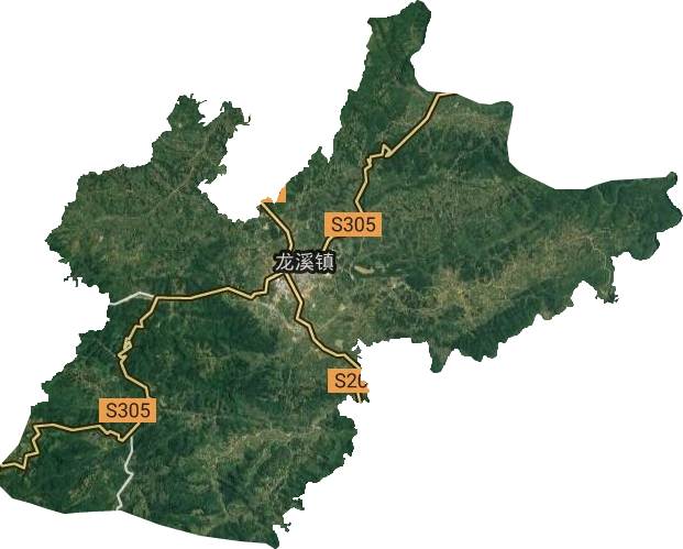 龍溪鎮(zhèn)衛(wèi)星圖