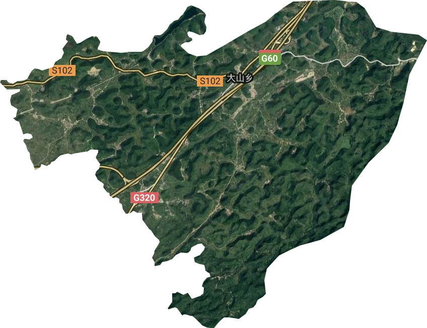 大山鎮衛星圖