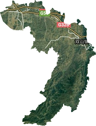 雙山鎮衛星圖