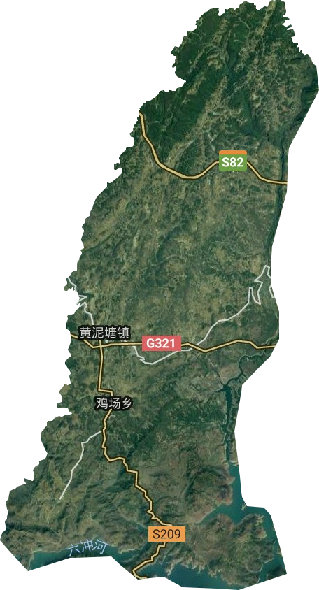 黃泥塘鎮(zhèn)衛(wèi)星圖