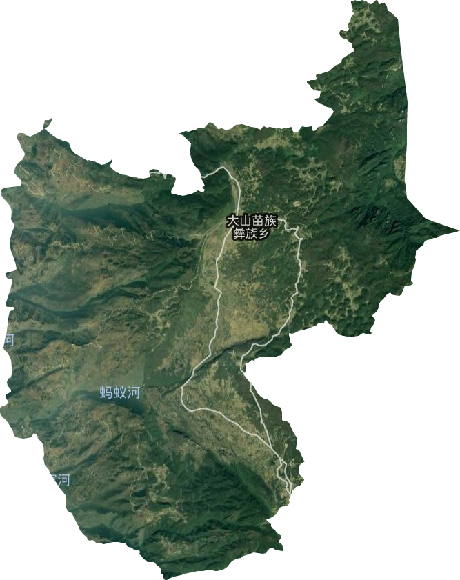 大山鄉(xiāng)衛(wèi)星圖