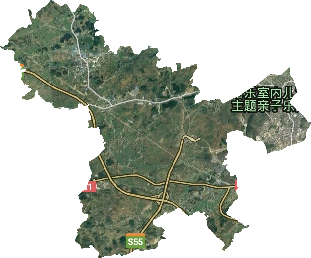 杜鵑辦事處衛星圖