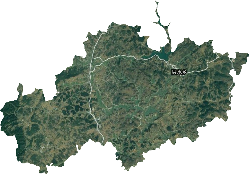 洪水鎮衛星圖