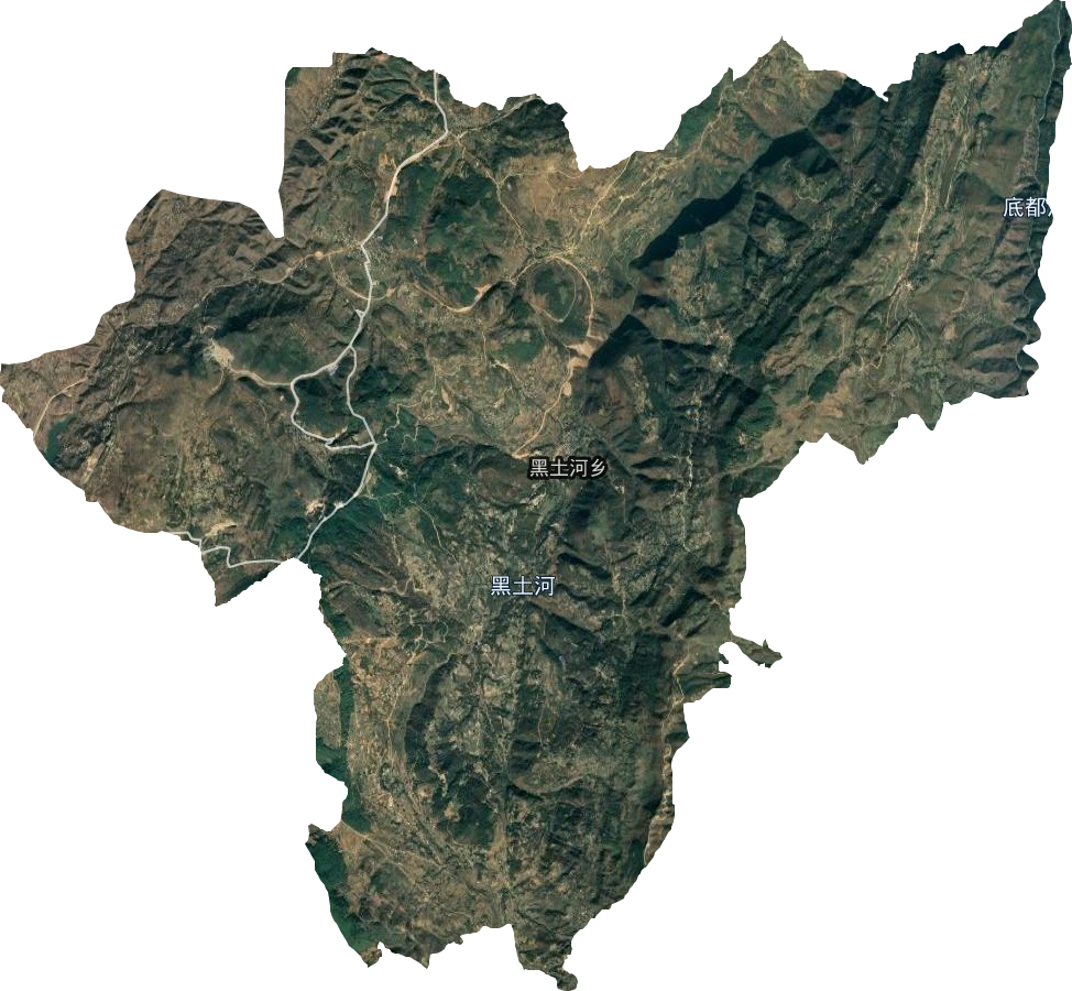 黑土河鄉衛星圖
