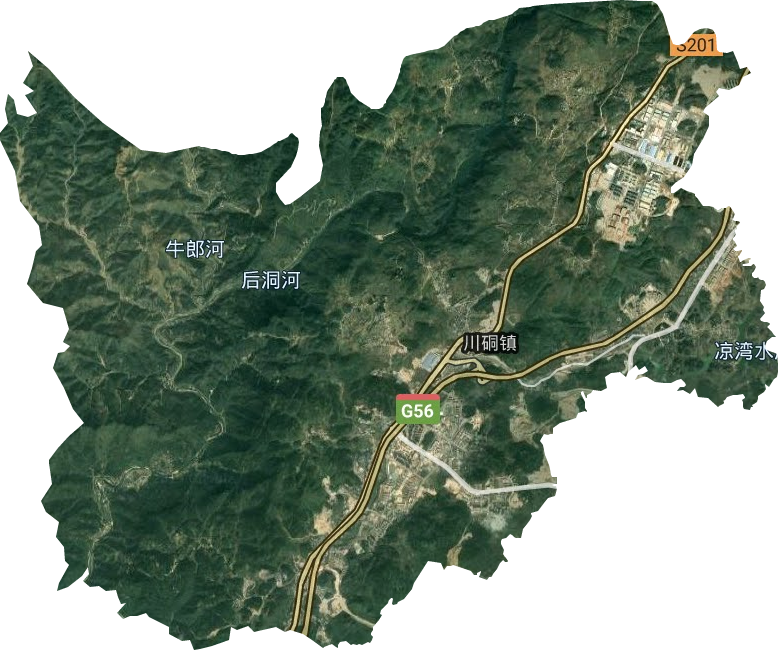 川硐鎮衛星圖