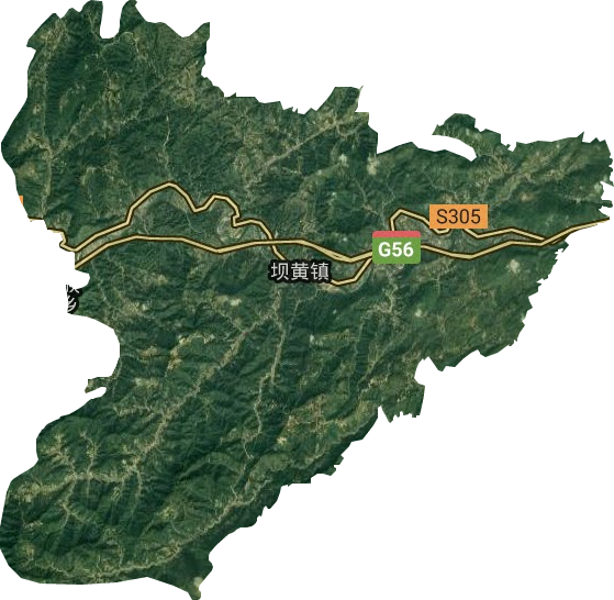 壩黃鎮(zhèn)衛(wèi)星圖