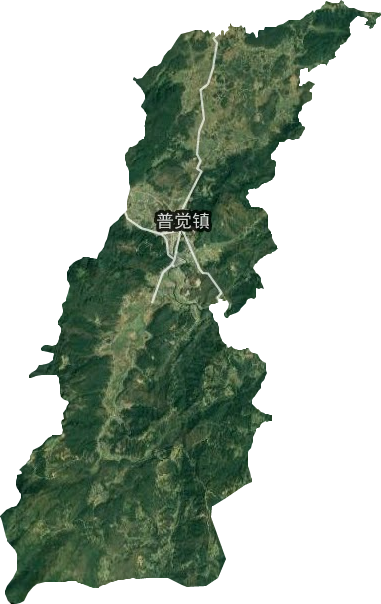 普覺鎮衛星圖