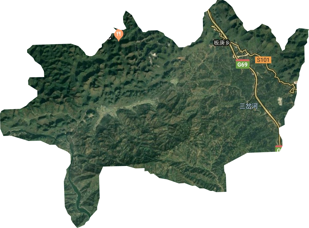 板庚鄉衛星圖