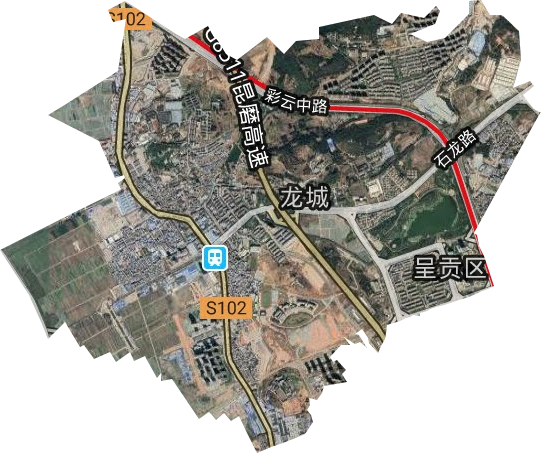 龍城街道衛星圖
