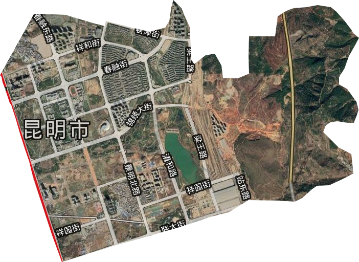 洛龍街道衛星圖