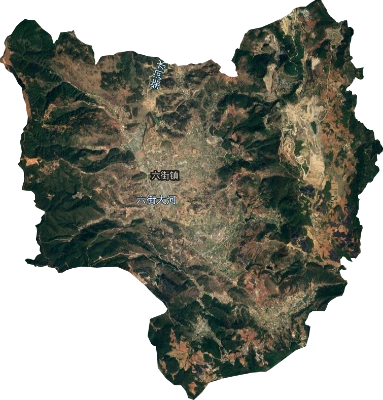 六街鎮衛星圖