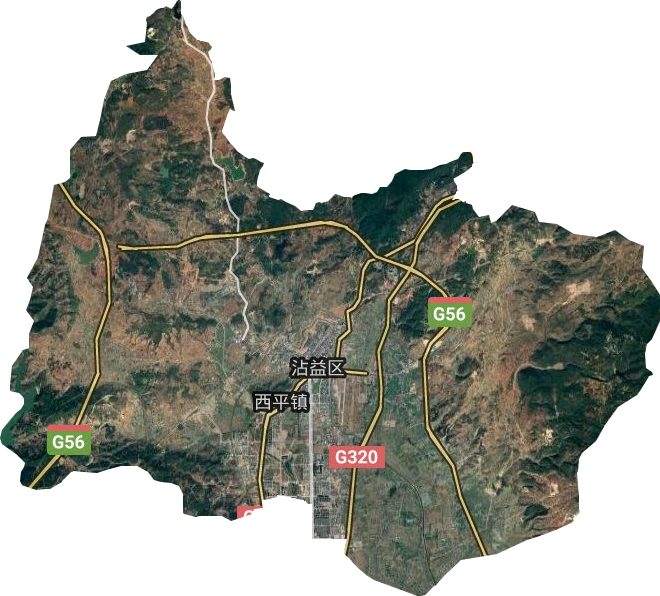 西平鎮(zhèn)衛(wèi)星圖