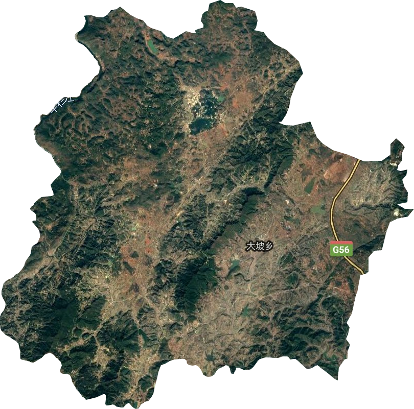 大坡鄉衛星圖