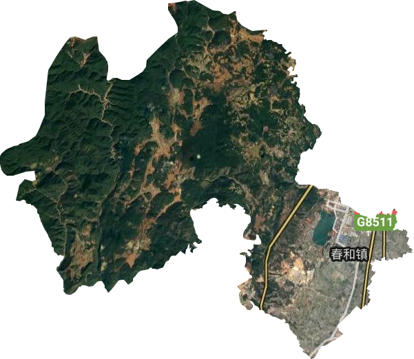 春和街道衛星圖