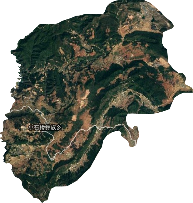 小石橋鄉衛星圖