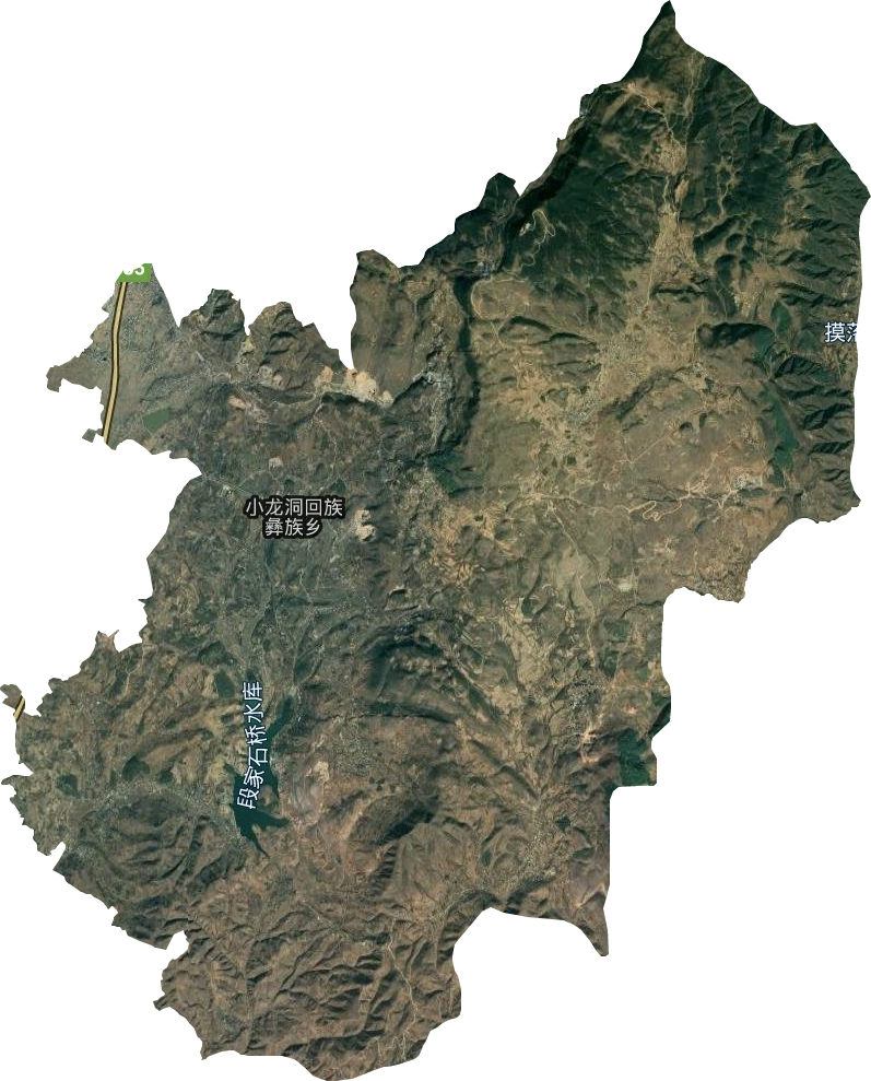 小龍洞回族彝族鄉衛星圖