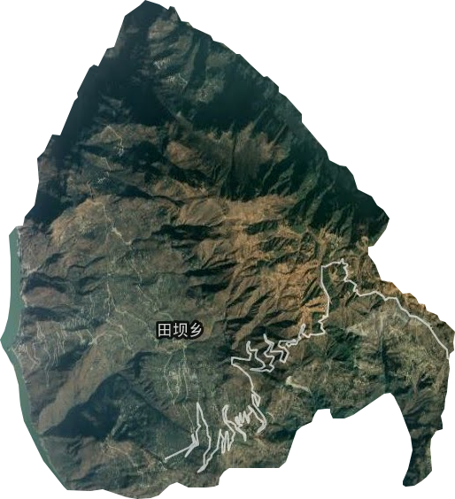 田壩鄉衛星圖