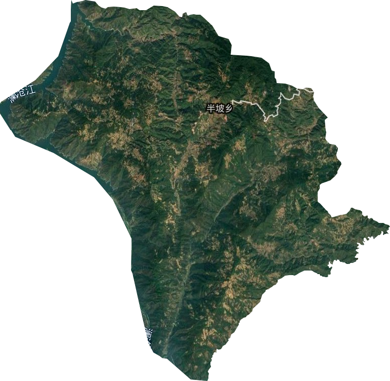 半坡鄉(xiāng)衛(wèi)星圖