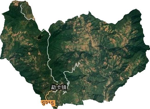 勐卡鎮衛星圖