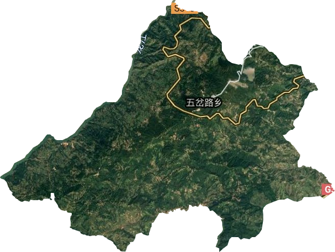 五岔路鄉(xiāng)衛(wèi)星圖