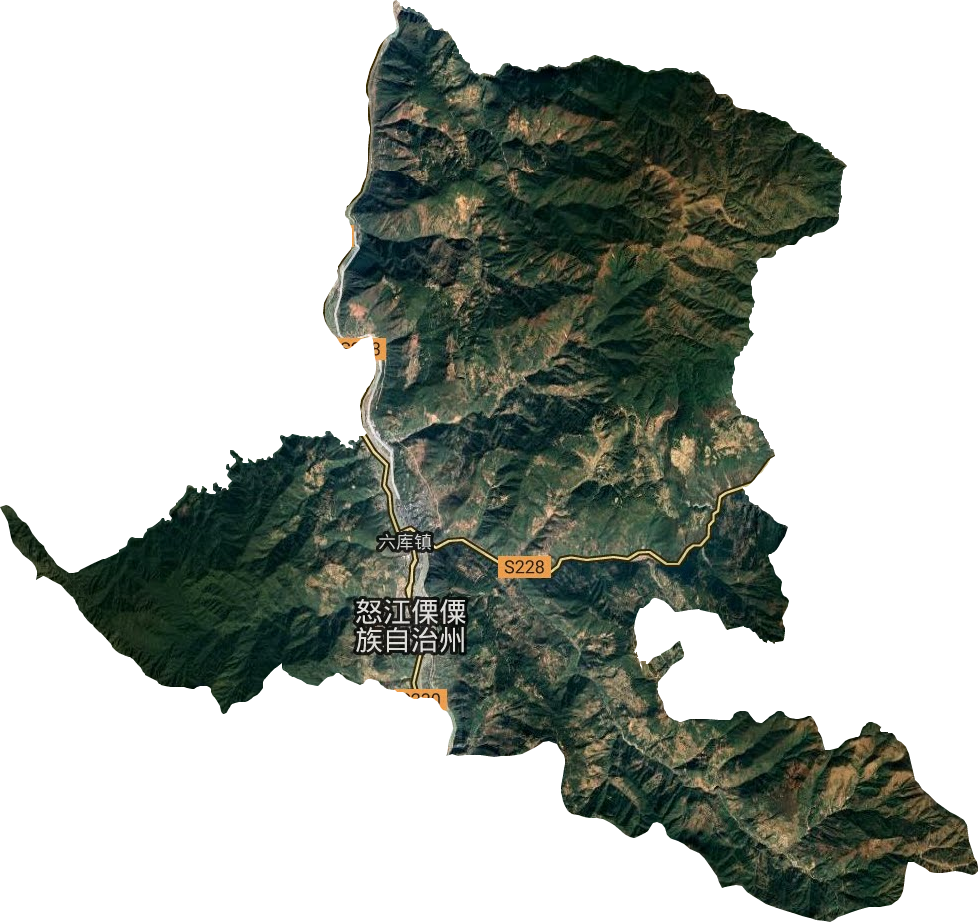 六庫鎮衛星圖