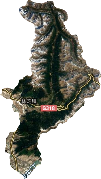 林芝鎮(zhèn)衛(wèi)星圖