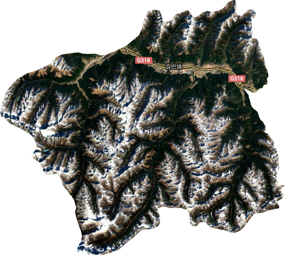 百巴鎮衛星圖