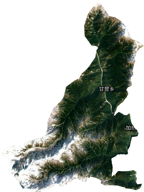 甘登鄉(xiāng)衛(wèi)星圖
