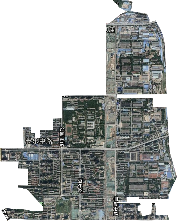 長樂中路街道衛星圖